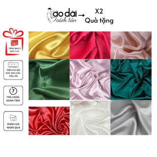 Quần lụa áo dài cách tân truyền thống ống rộng màu xanh đỏ tím vàng hồng cam phi lụa thun -shop áo dài cách tân - ad2