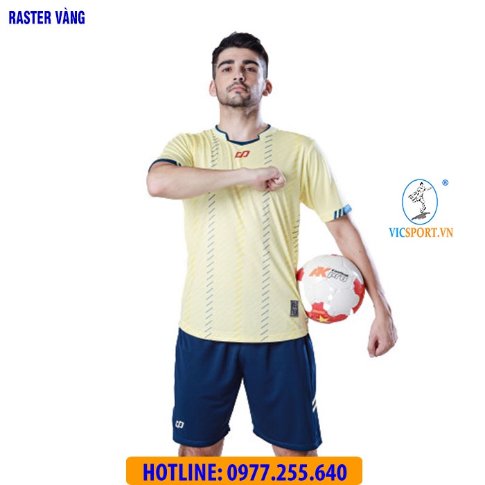 Áo Đá Banh Không LOGO CP RASTER chất lượng thoáng mát Cao Cấp - Vicsport