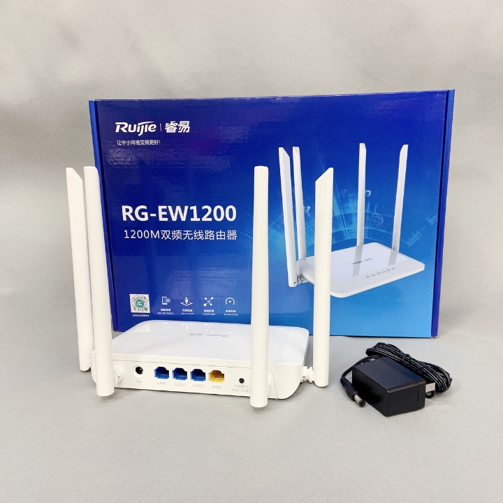 Cục Phát Wifi 4 Râu - Bộ Phát Wifi Router Mesh Juijie RG-EW1200 Chế Độ Reapeater, Router, Mesh - Bảo Hành 12 Tháng