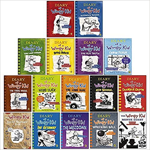 Sách - Diary of a wimpy kid combo 16 quyển bản tiếng Anh nhập khẩu