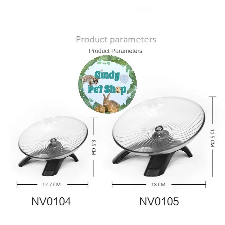 Wheel dĩa bay parabol cho Hamster, Dumbo Rat, Bọ Ú baby...