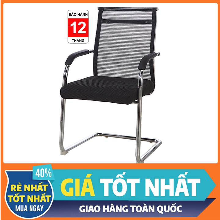 Ghế chân quỳ - Ghế phòng họp lưng lưới mặt ngồi đệm mút CQ709