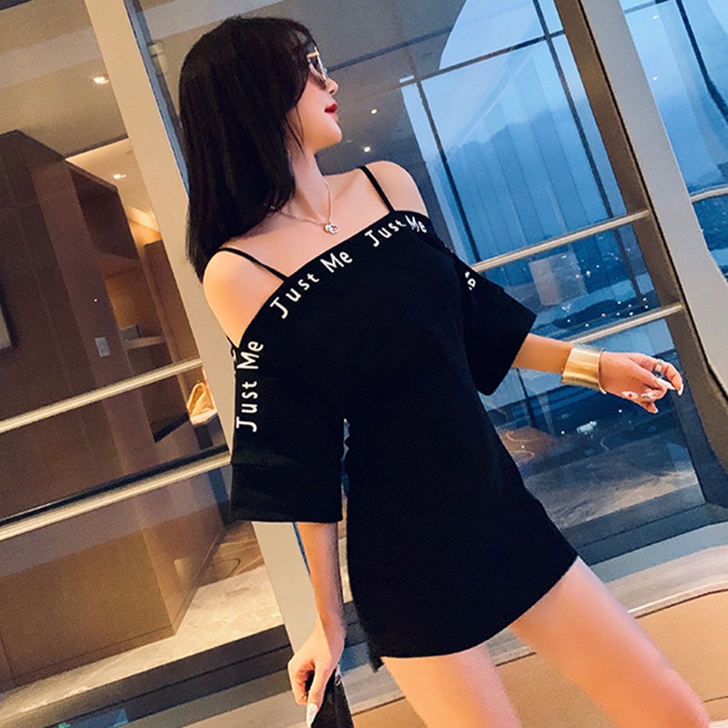 Đầm tay ngắn thiết kế trễ vai gợi cảm cho nữ