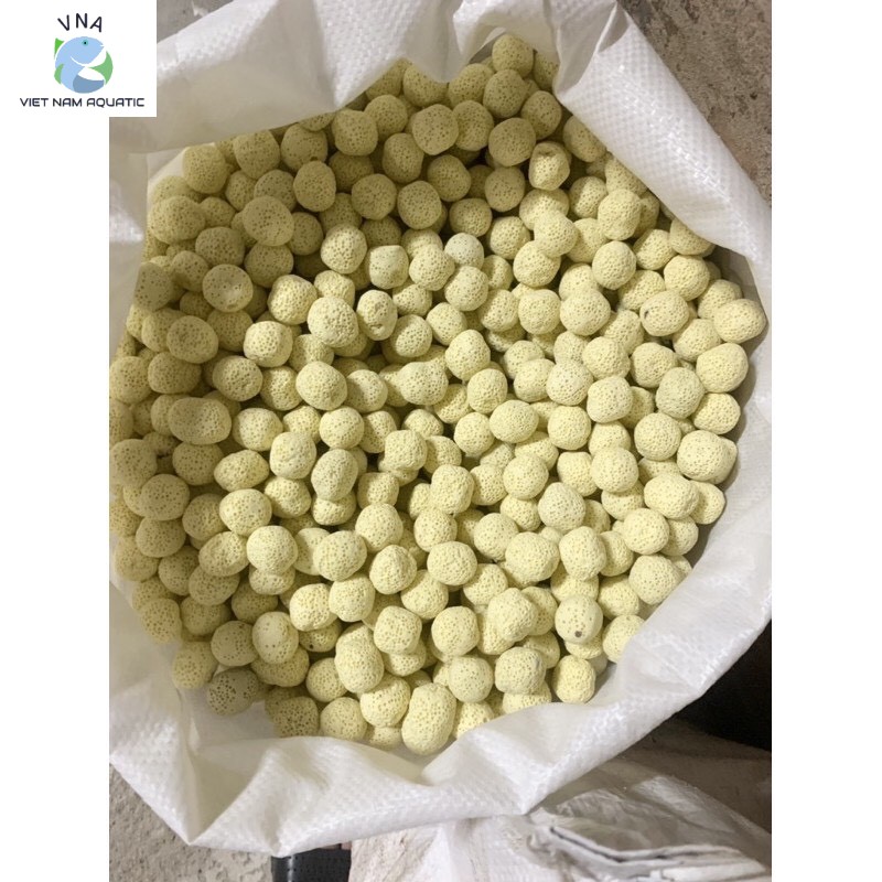 Sứ bi vàng - Vật liệu lọc cho bể cá (100g)