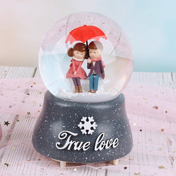 Quà lưu niệm quả cầu tuyết True Love - Quà tặng sinh nhật tặng bạn trai, bạn gái - [ MIỄN PHÍ GÓI QUÀ - TẶNG THIỆP]