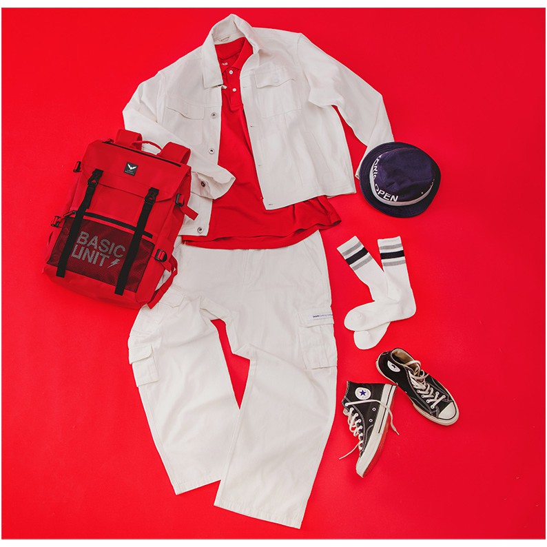 Combo Balo Nam thời trang LAZA BL454 Đỏ và Túi đeo chéo TX361 Đen