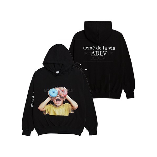 Áo hoodie có mũ ADLV BABY FACE HOODIE BLACK (8 types)