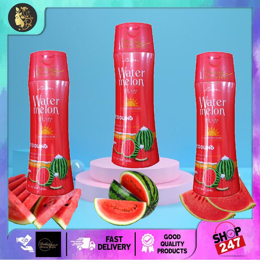 Dưỡng Thể Làm Mát &amp; Chống Nắng Dưa Hấu Cavier Watermelon Sun Protect Thái Lan 200ml