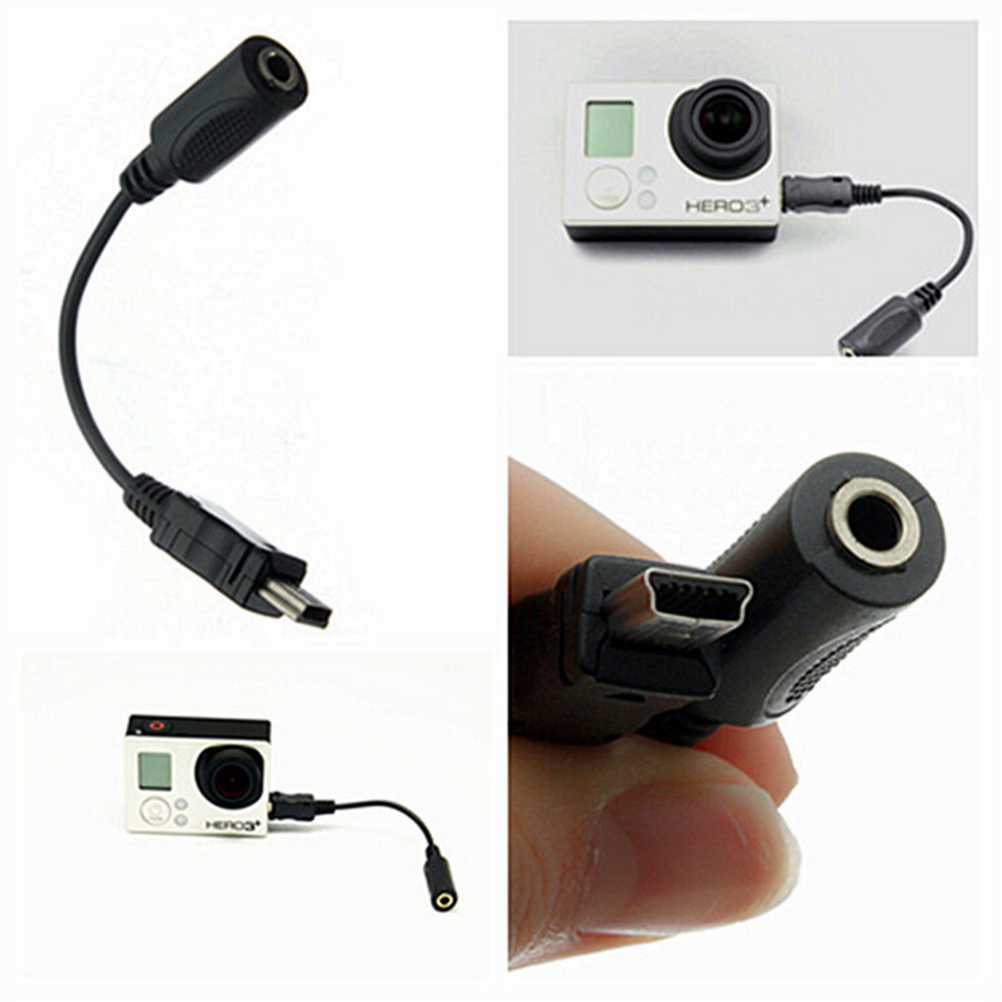 Cáp Chuyển Đổi Âm Thanh Mini Usb Sang 3.5mm Cho Gopro Hero 3 3 + Camera