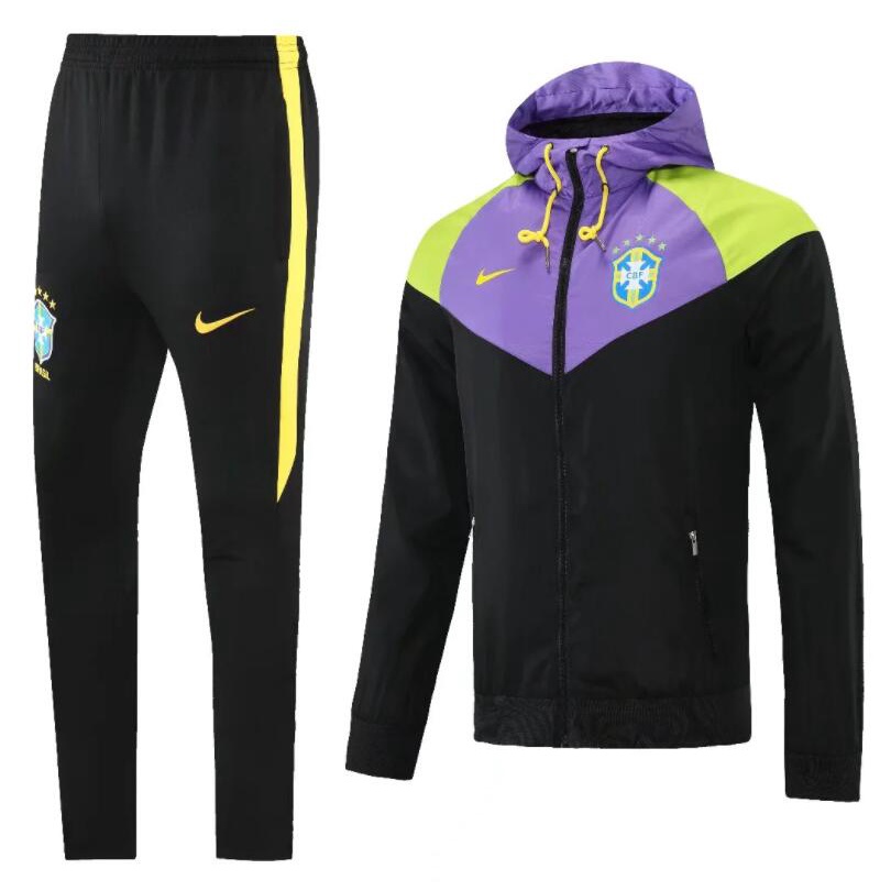 Áo Khoác Thể Thao Đá Bóng Màu Vàng Brazil 2021/22 size S-XXL Cho Nam