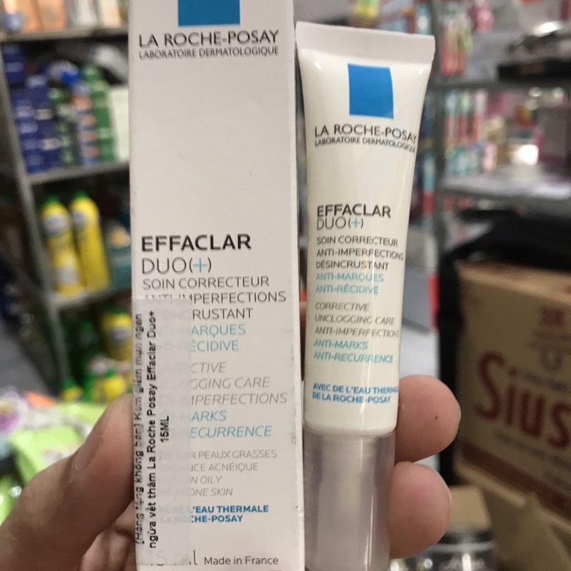 Kem Dưỡng Da Giảm Mụn,Ngăn Ngừa Thâm Do Mụn EFFACLAR DUO+ 15ml