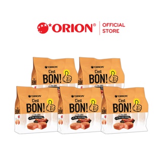 Combo 5 Bịch Bánh ăn sáng C’est Bon Orion Vị Xúc Xích Nướng (25 bánh x 17g)