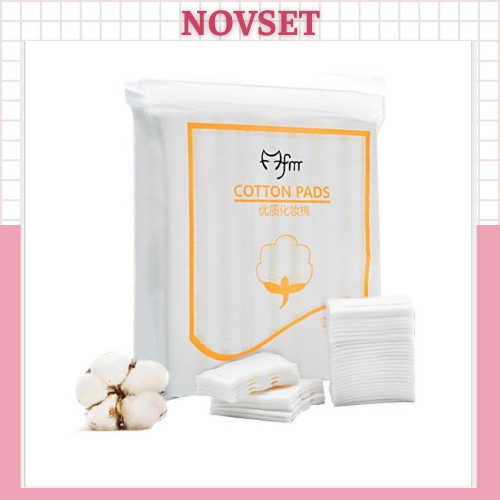 Bông tẩy trang Cotton Pads Túi 222 miếng Thiết kế 3 lớp [ Novset ]