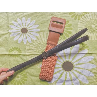 Thắt lưng eo màu nâu kiểu vintage
