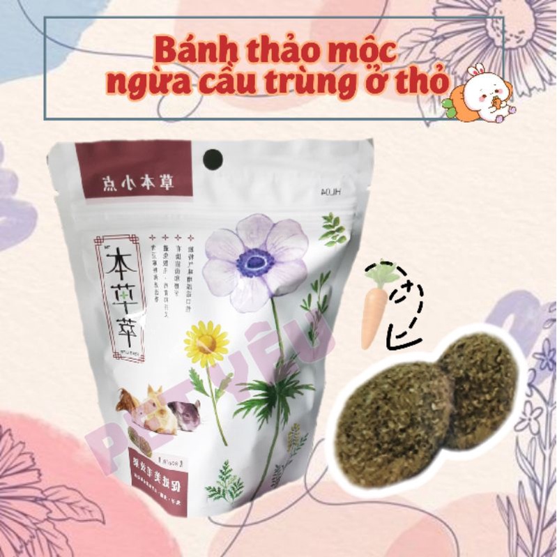 Bánh thảo mộc phòng đường ruột ở thỏ an toàn tự nhiên