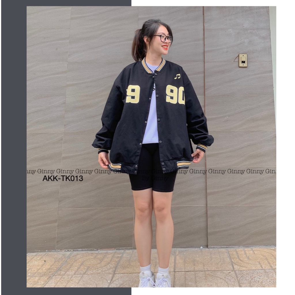 Áo khoác Kaki Varsity 1990 AKK-TK013 unisex dày dặn | Siêu đẹp mới ra lò