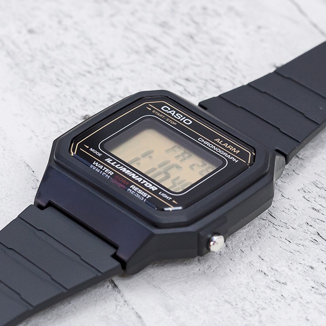 Đồng hồ nam dây nhựa Casio Standard chính hãng Anh Khuê W-217H-9AVDF (41mm)