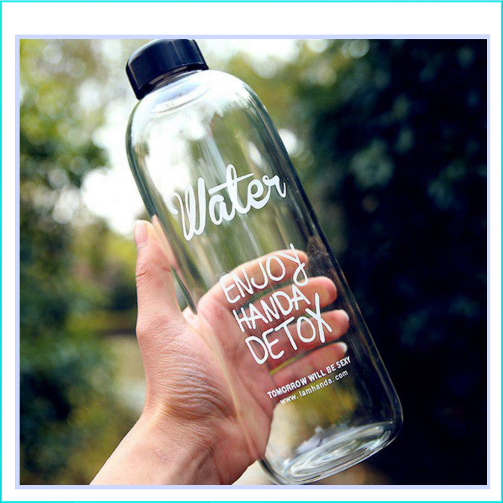 Bình Nhựa PONGDANG Detox 1000ml + tặng kèm túi vải
