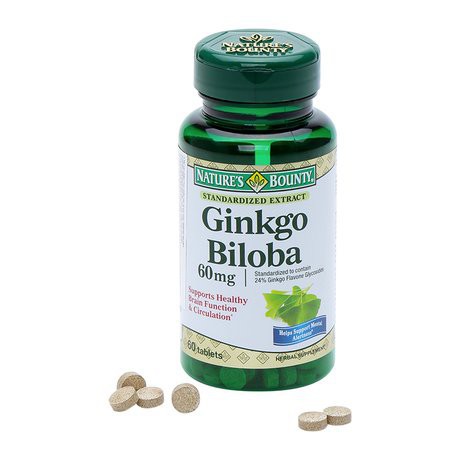 Viên Uống Bổ Não Ginkgo Biloba 60mg Nature's Bounty Hộp 60 viên