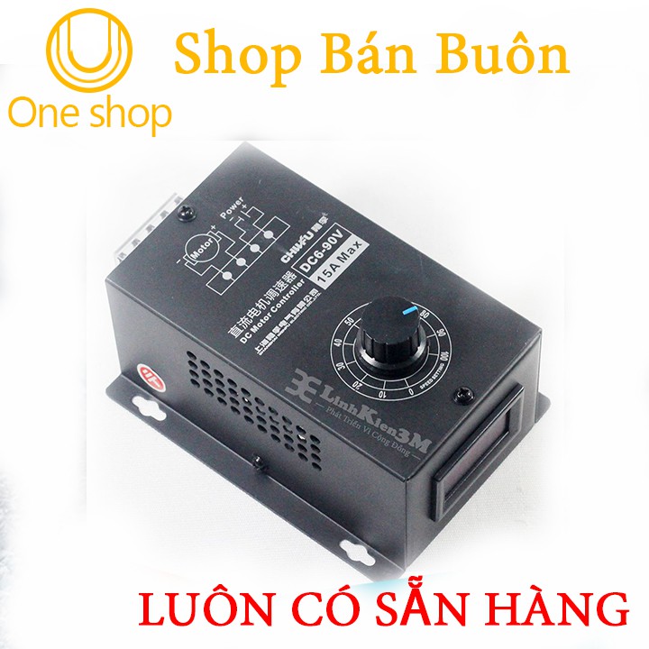 Điều Khiển Tốc Độ Động Cơ 6VDC-90VDC 15A 16Khz CN-90