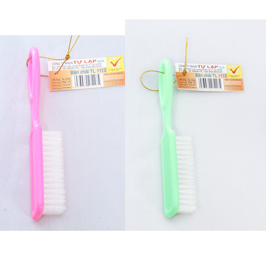 Bàn chải chà móng lông mềm cán dài TL1113