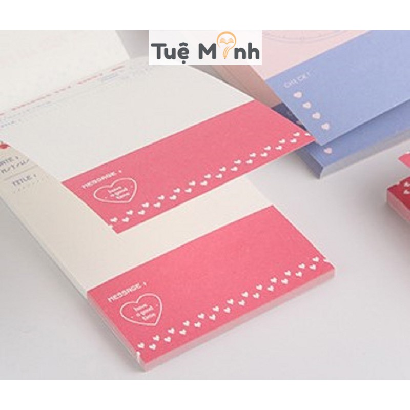 Tập 50 tờ note màu pastel phong cách Hàn Quốc NO10