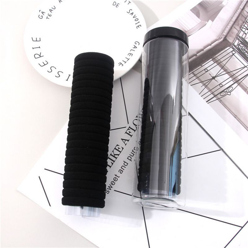 Set 20 Thun Cột Tóc Có Hộp Đựng, Thun Buộc Tóc