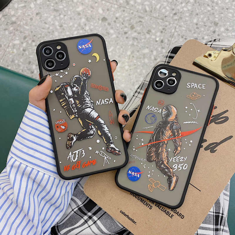 Ốp điện thoại cứng trong suốt hình NASA và phi hành gia cho iPhone 12 / Pro Max / Mini / 6 / 7 / 8 / Plus / X / XR / Xs Max / i11 / SE2 | BigBuy360 - bigbuy360.vn