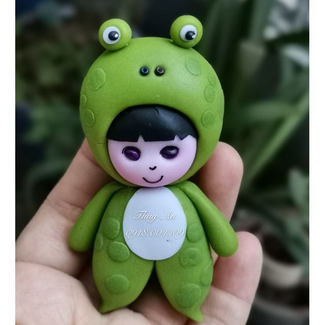 Búp bê nặn thủ công bằng đất sét Nhật Thái