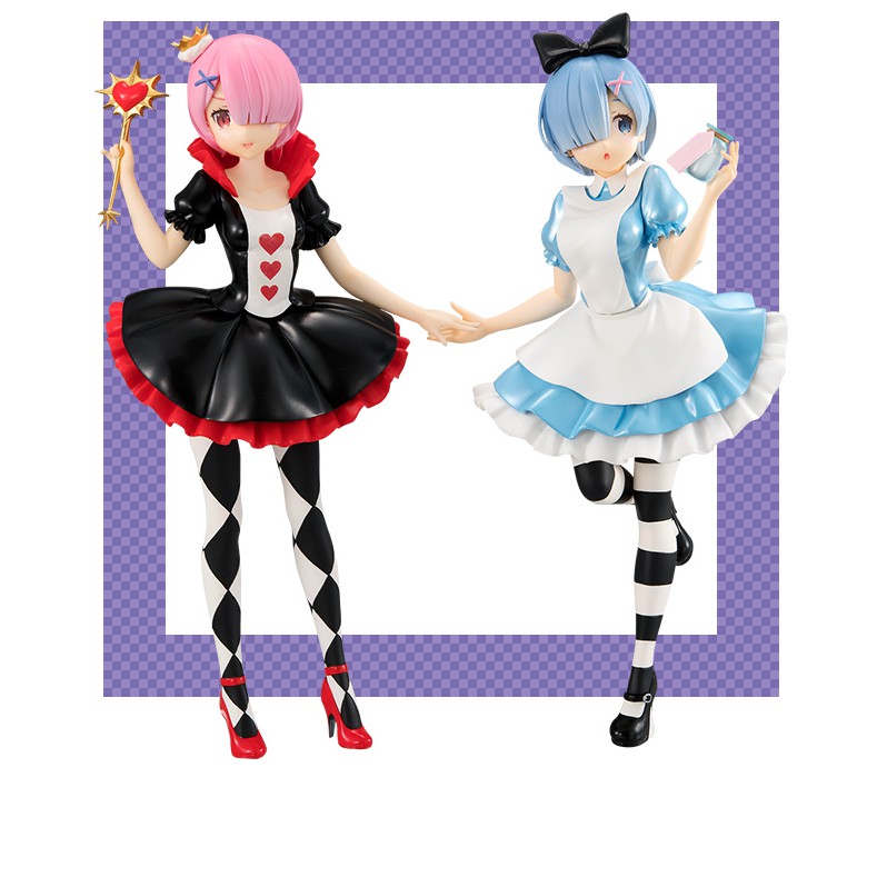 Mô Hình Figure Chính Hãng Anime Re:Zero, Rem, In Wonderland, FuRyu, Nhật Bản