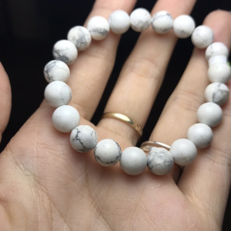 [Howlite] Vòng tay đá thiên nhiên 8ly