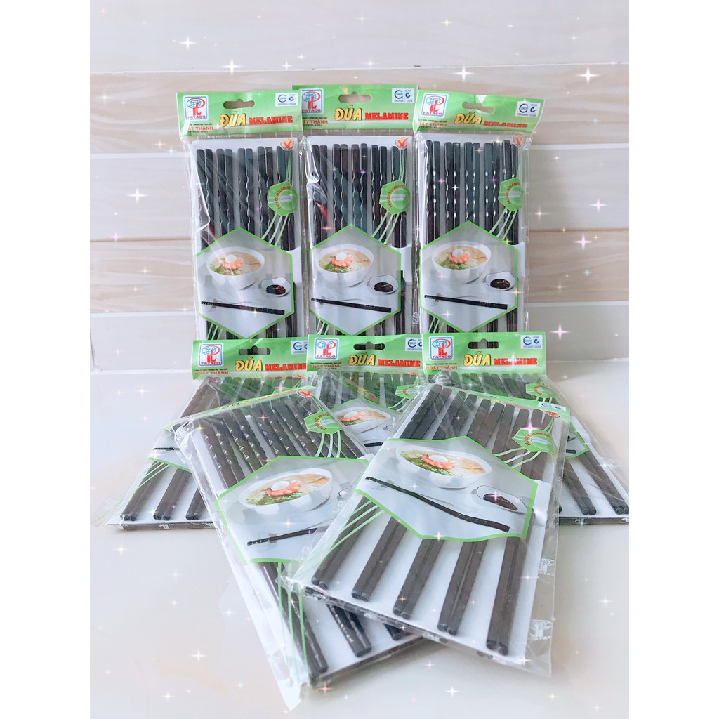 Set 5 Đôi đũa nhựa melamine nhiều màu tùy chọn ( set 5 đôi đũa)