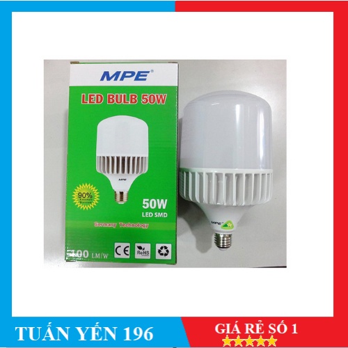 BÓNG LED TRỤ , 50W MPE ánh sáng trắng