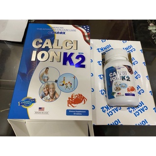 Calci ion k2 bổ sung canxi , vitamin d3 ,vitamin k2 cho cơ thể lọ 30 viên