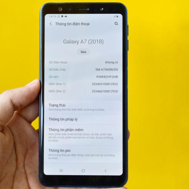 Điện thoại SAMSUNG GALAXY A7 2018