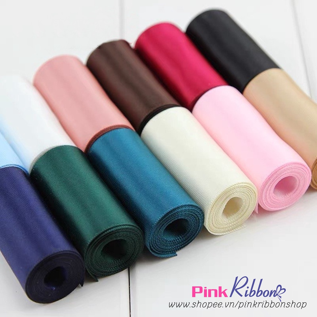 CUỘN 3M - RUY BĂNG SATIN LOẠI ĐẸP 5CM
