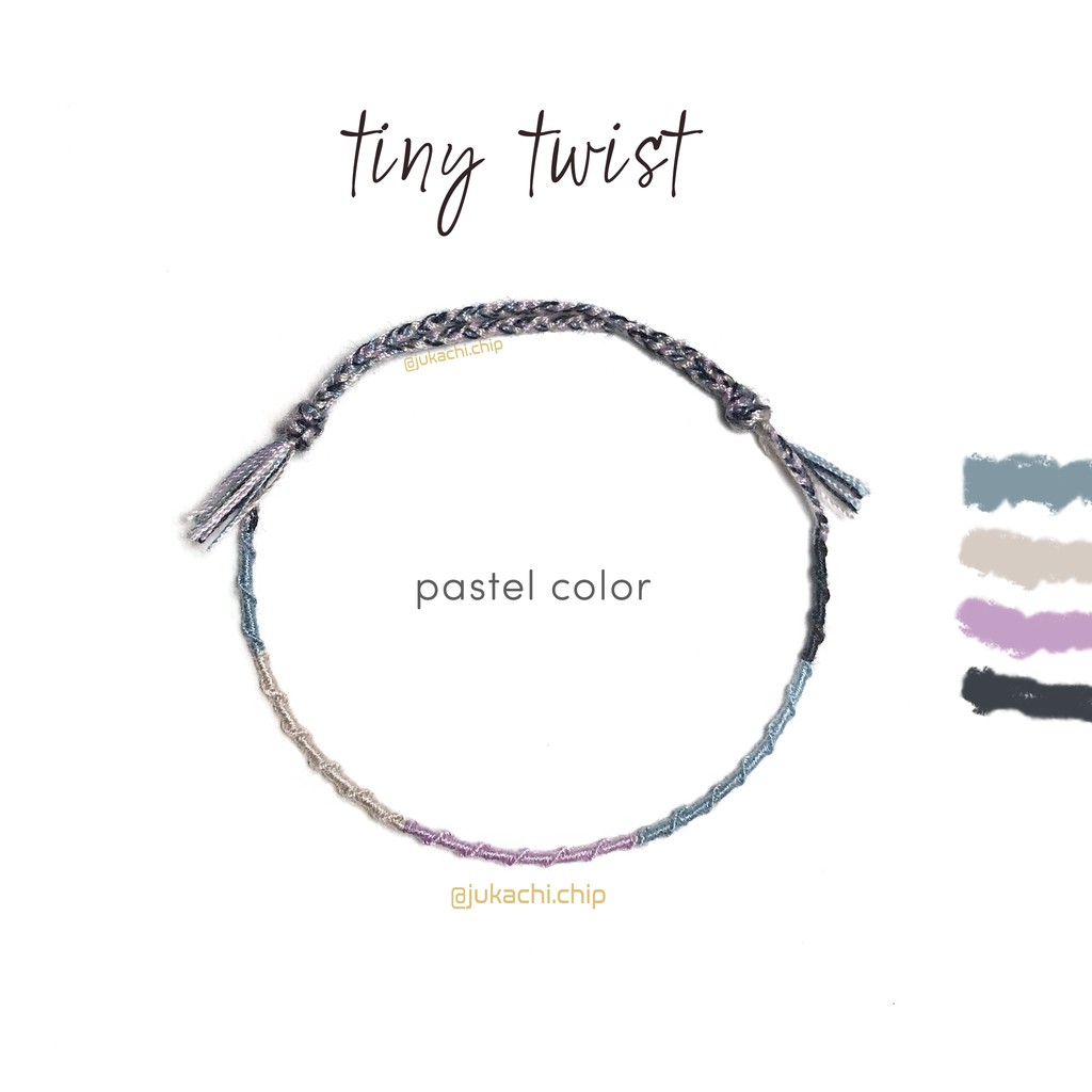 Vòng tay sợi mảnh  handmade Tiny Twist