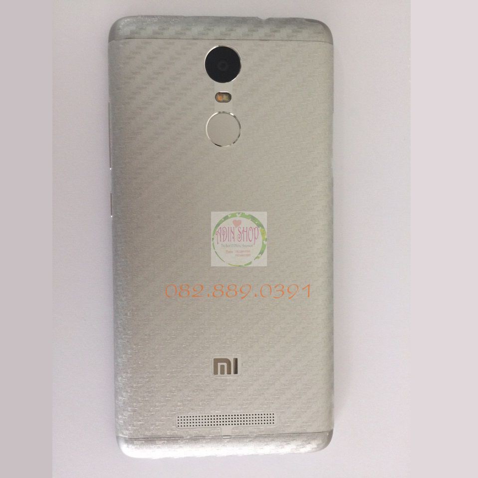 Miếng dán mặt lưng skin carbon Xiaomi Redmi 5/ 5A/ 5A Prime/ 5A Plus trong, đen