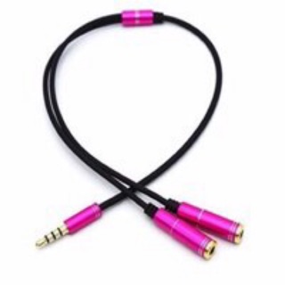 Dây Chia Từ 1 Ra 2 Tai Nghe Đầu Nhôm Jack Cắm Cao Cấp (3.5mm)