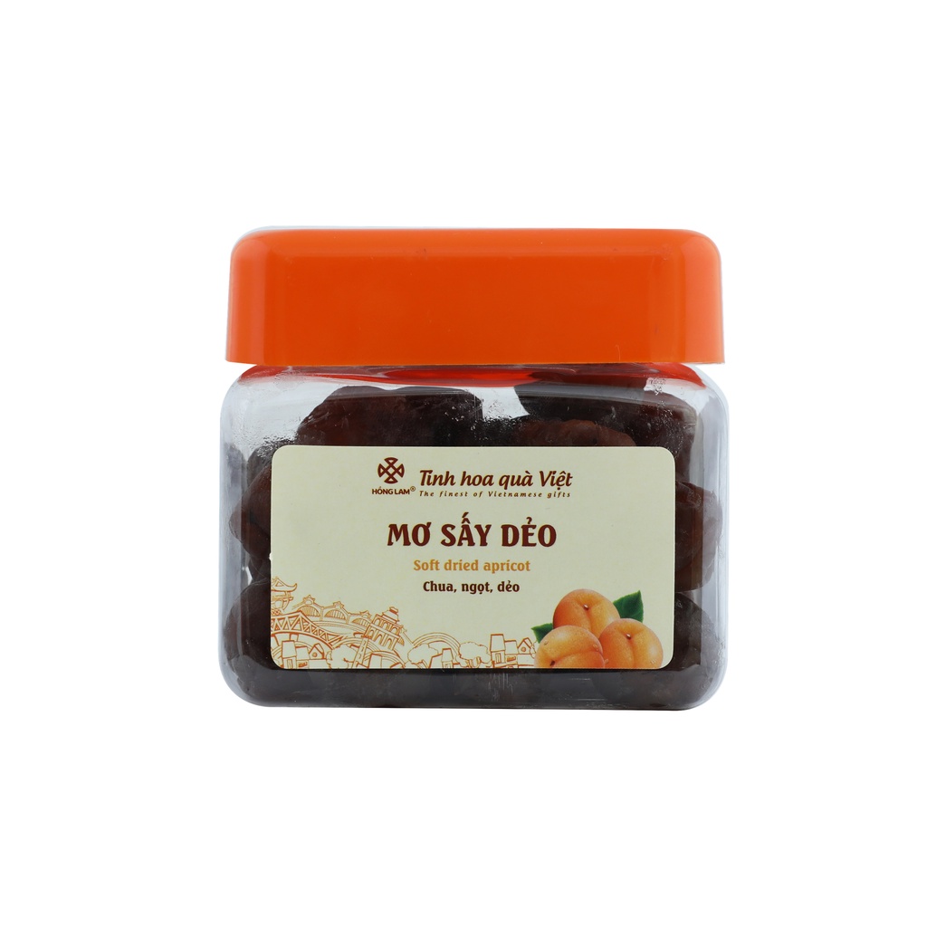 Ô Mai (Xí Muội) Mơ Sấy Dẻo Hồng Lam - Vị Chua Ngọt Dẻo - Hộp (200g, 300g,500g)