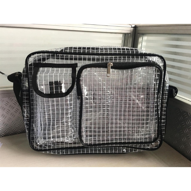 Túi Đeo Chéo Đựng Dụng Cụ Vệ Sinh Chống Tĩnh Điện Bằng PVC Trong Suốt
