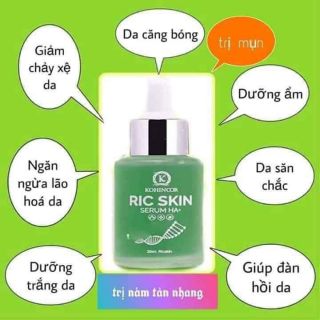 Combo sữa rửa mặt + serum ric skin