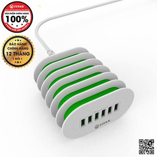 Ổ Cắm Đa Năng TITAN 6 Cổng USB TITAN-CD02 (Bảo Hành 12 Tháng)