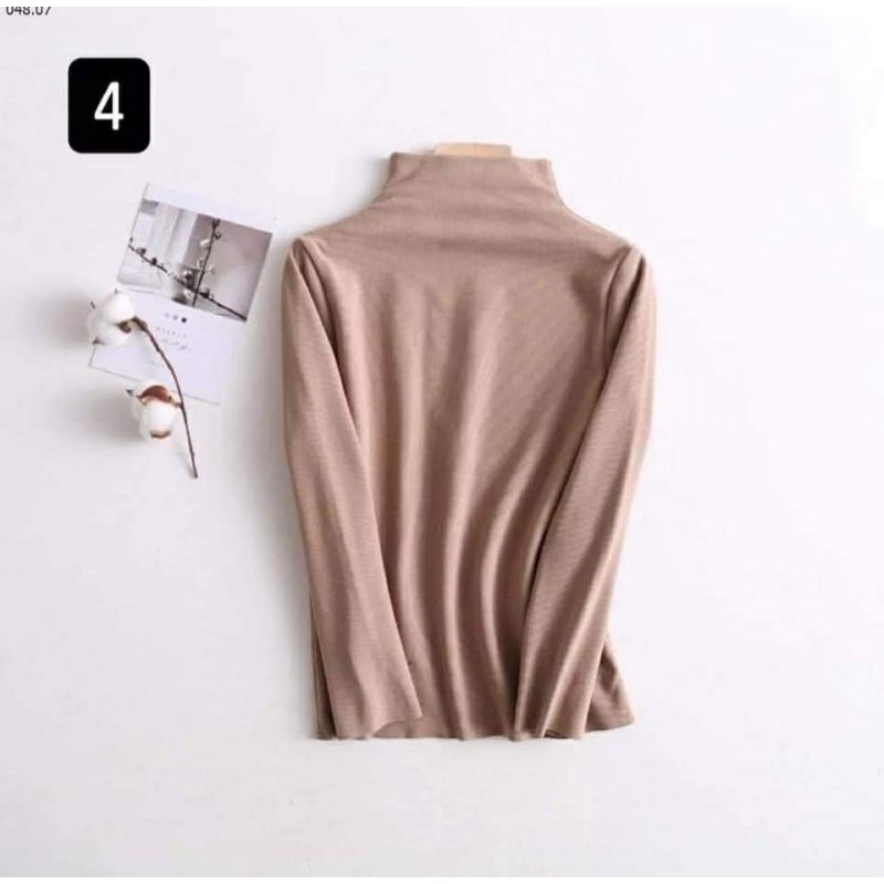 Áo giữ nhiệt bé trai bé gái cổ 3 phân size đại