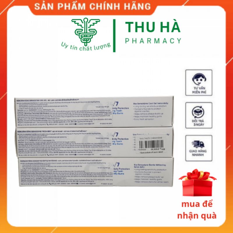 KEM ĐÁNH RĂNG SENSODYNE đủ loại - HÀNG CHÍNH HÃNG