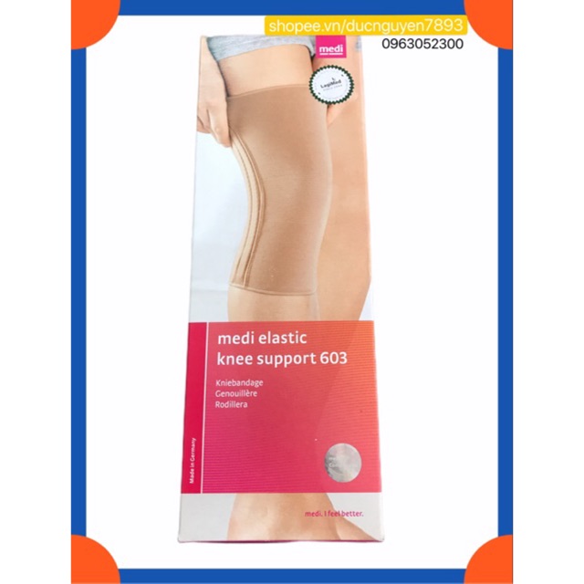 NẸP GỐI MEDI ELASTIC KNEE SUPPORT 603 CÓ 2 THANH NẸP 2 BÊN nhập từ ĐỨC