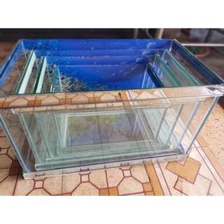 Bể cá mini rẻ đẹp bền,hồ kính nuôi cá,bể cá mini để bàn đã được mài cạnh