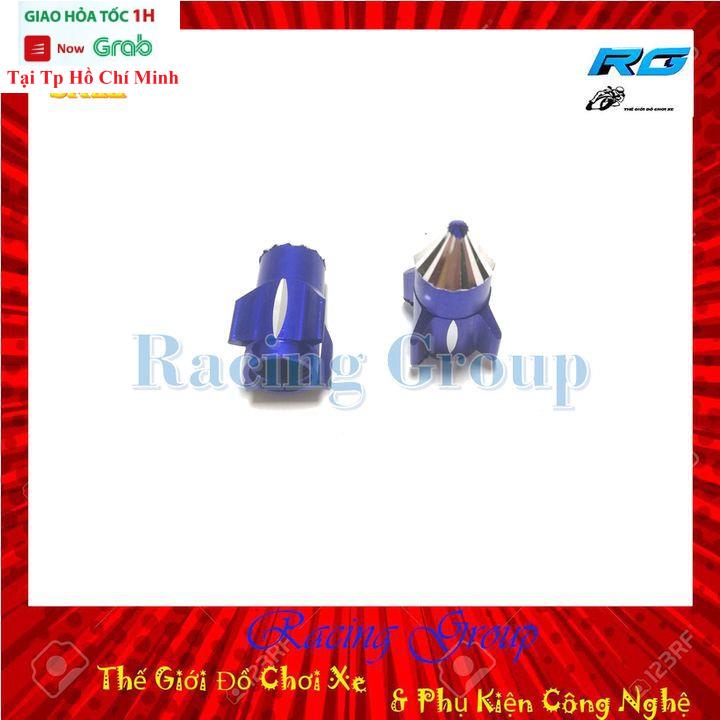 Ốc Gắn Van Xe Hình Hỏa Tiễn ( Màu Xanh Dương )