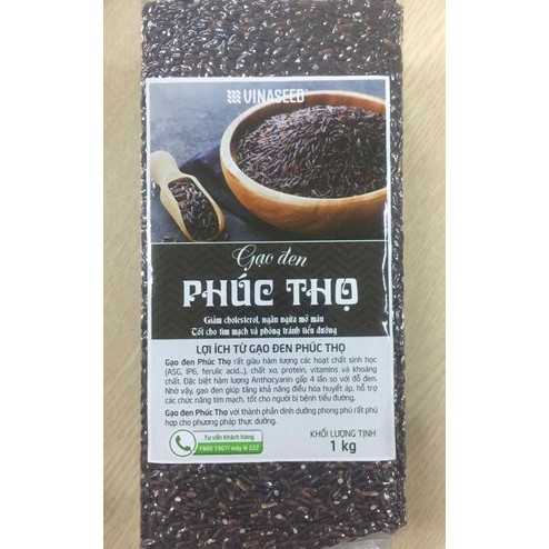 (1kg) Gạo lứt đen Phúc Thọ- Vinaseed