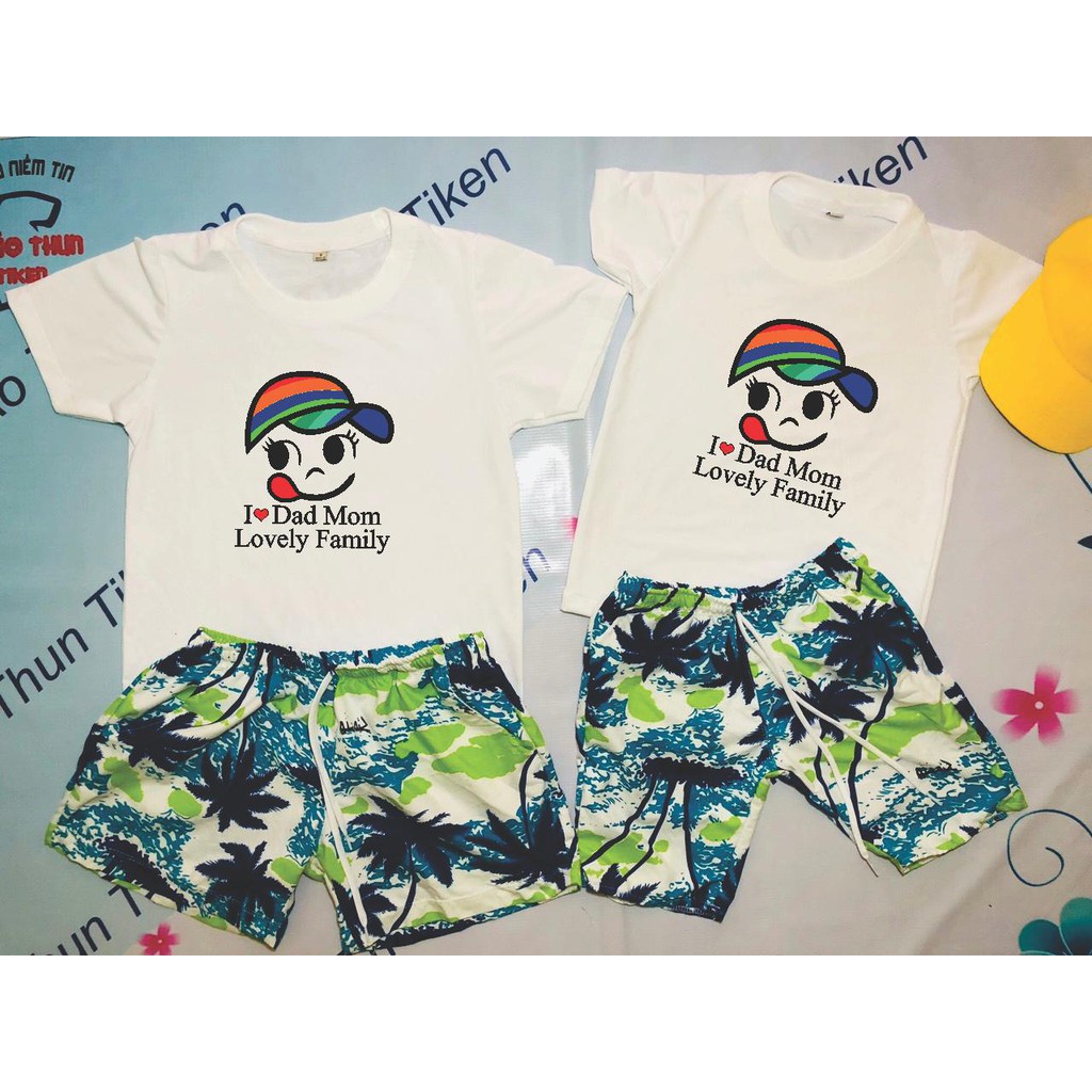 ÁO THUN ĐI BIỂN IN ẢNH FAMILY MẶC CƯỜI ĐỦ MÀU ĐỦ SIZE